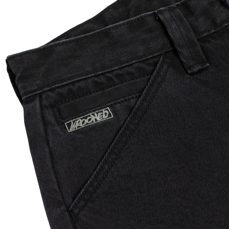 Krooked Eyes Denim Twill Pant Black