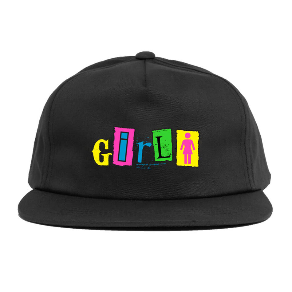 Girl Out to Lunch 5-Panel Snapback Hat Black