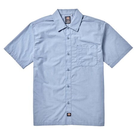 Dickies Skateboarding Waynesboro Button Up Shirt Coronet Blue Chambray