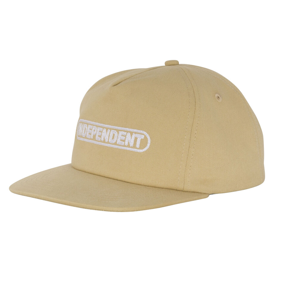 Independent Baseplate Snapback Hat Tan