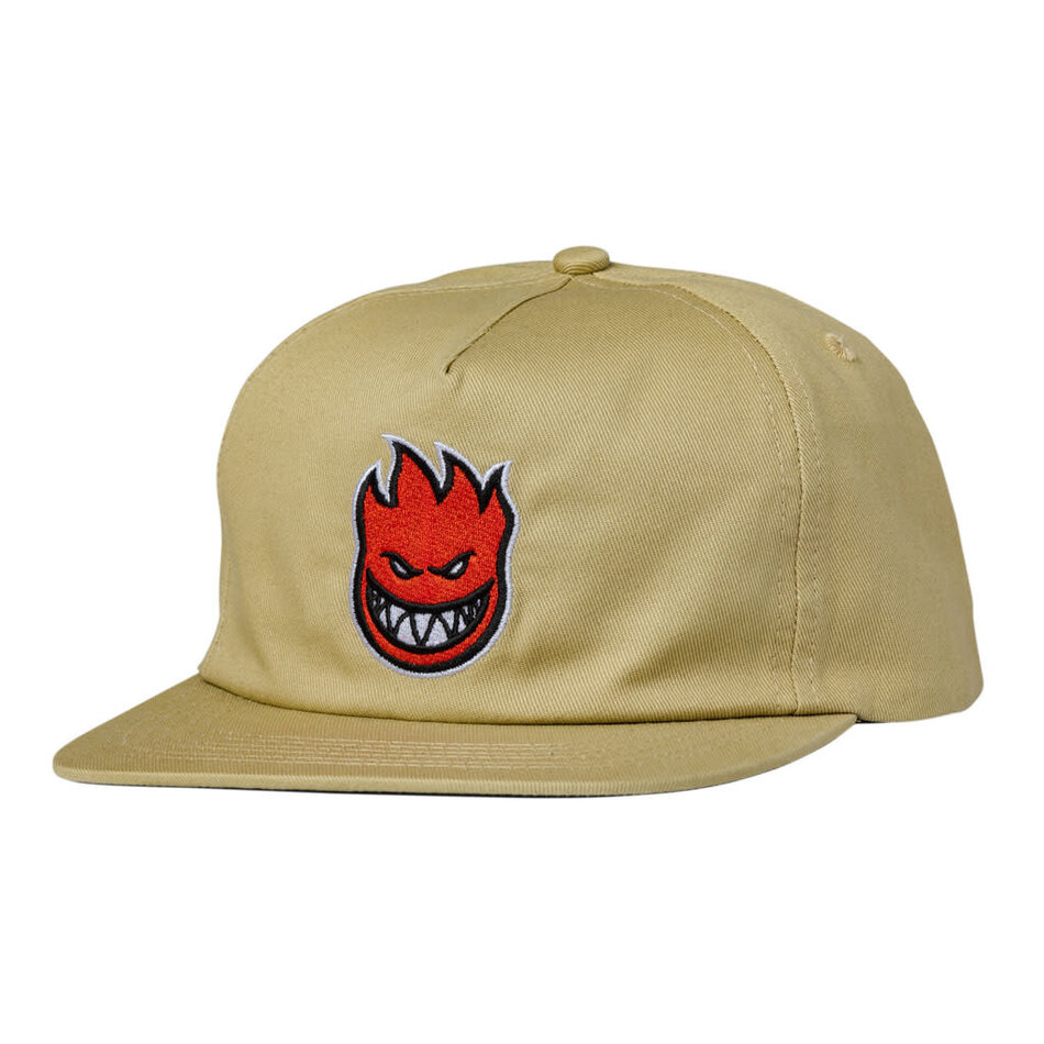 Spitfire Bighead Fill Snapback Hat Tan/Red