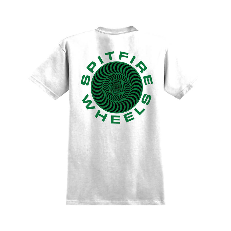Spitfire Classic 87 Swirl T-Shirt White/Green