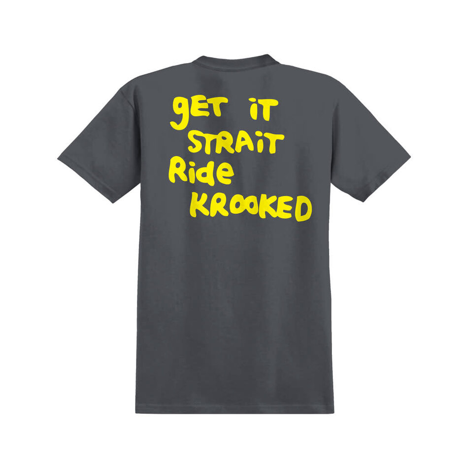 Krooked Strait Eyes T-Shirt Charcoal