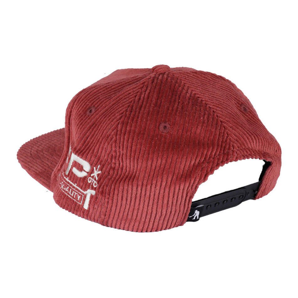 Pass-Port Long Con Workers Snapback Hat Brick Red