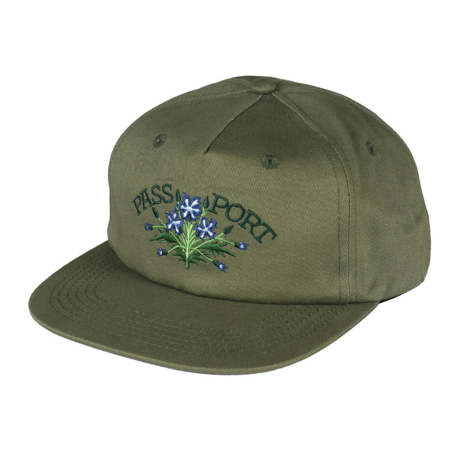 Pass-Port Bloom Workers Snapback Hat Military Green
