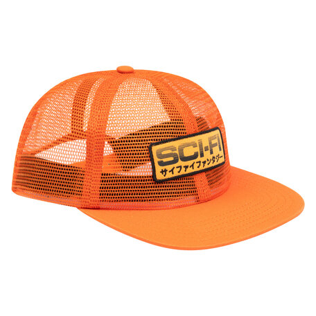Sci-Fi Fantasy Mesh Snapback Hat Orange