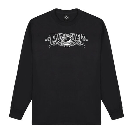 Thrasher x Anti-Hero Mag Banner L/S T-Shirt Black