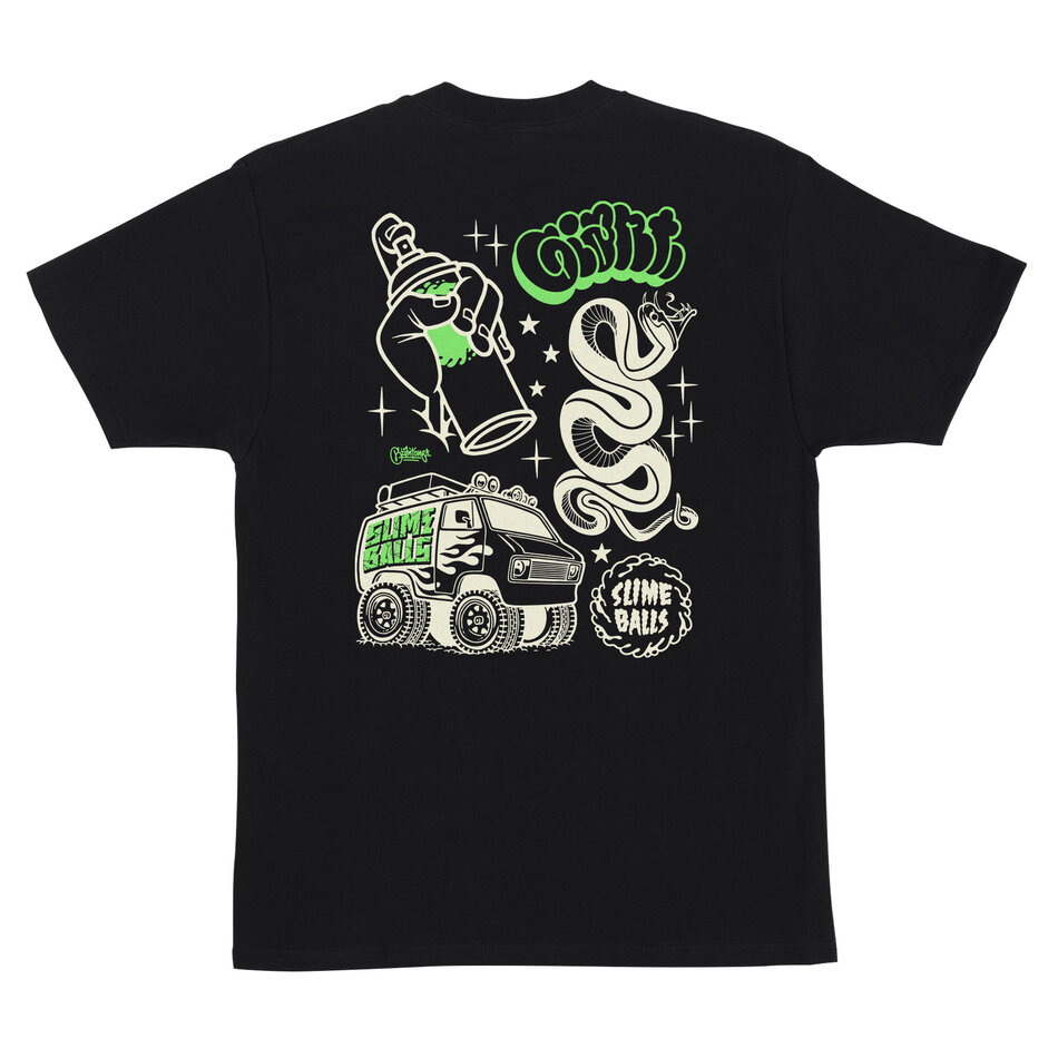 Slime Balls x Giant Heavyweight T-Shirt Black