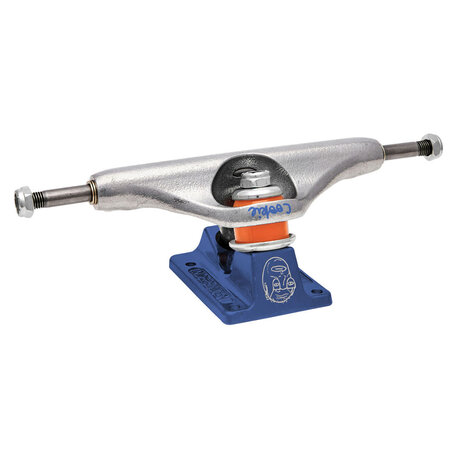 Independent Chris Colburn Faces Stage 11 Trucks SIlver Ano Blue