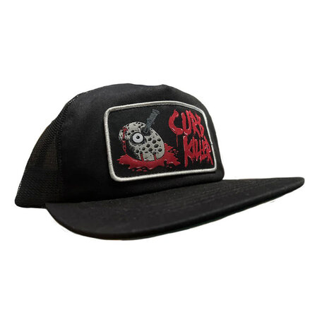 Heroin Curb Killer Trucker Mesh Snapback Hat Black