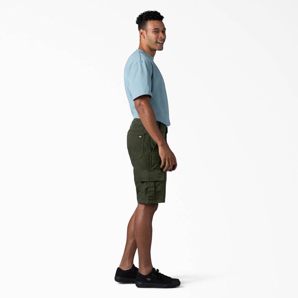 Dickies Relaxed Fit Cargo Short Stonewashed Olive Green