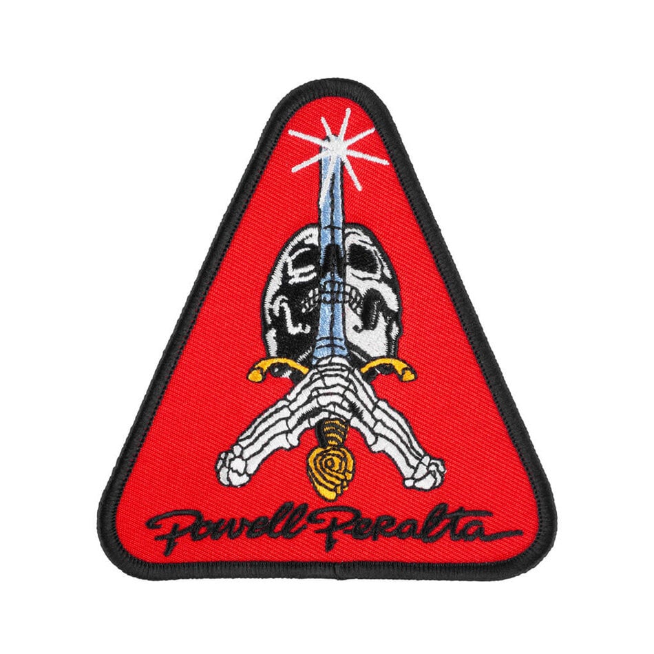 Powell Peralta Skull & Sword Patch Red