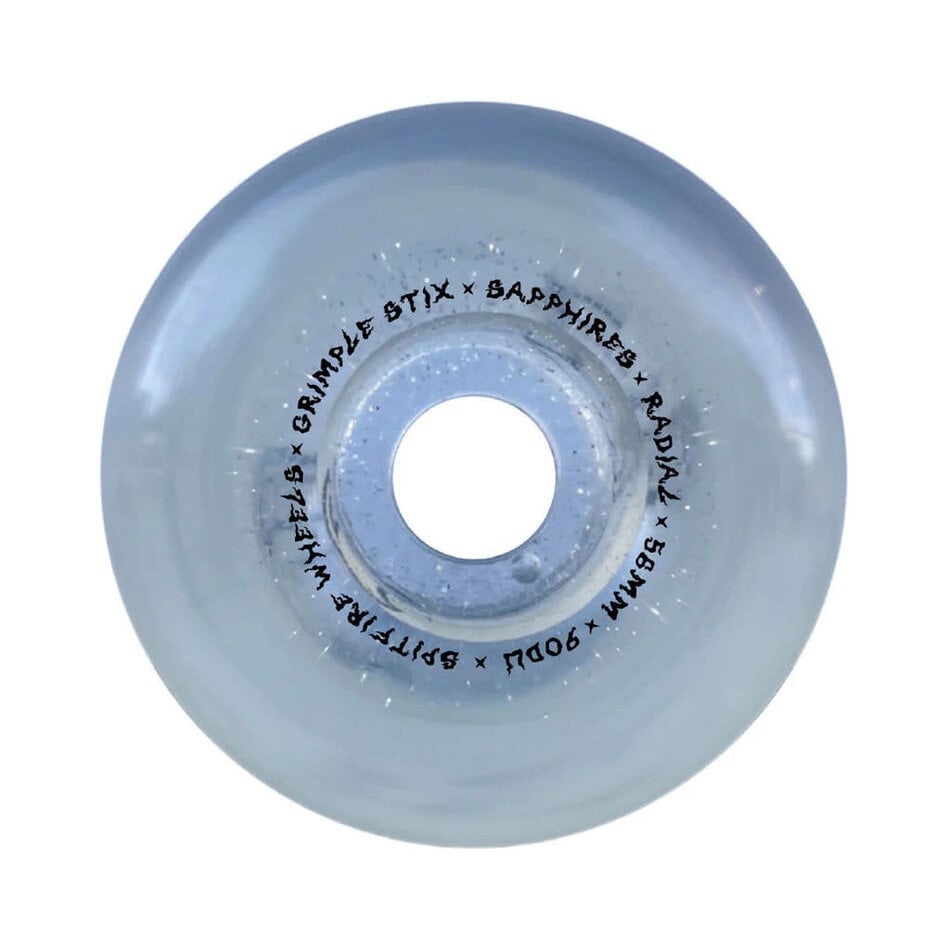 Spitfire x Grimple Dust  Sapphires Clear Radial 90A Wheels