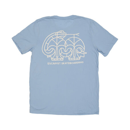 Escapist Snake T-Shirt Baby Blue