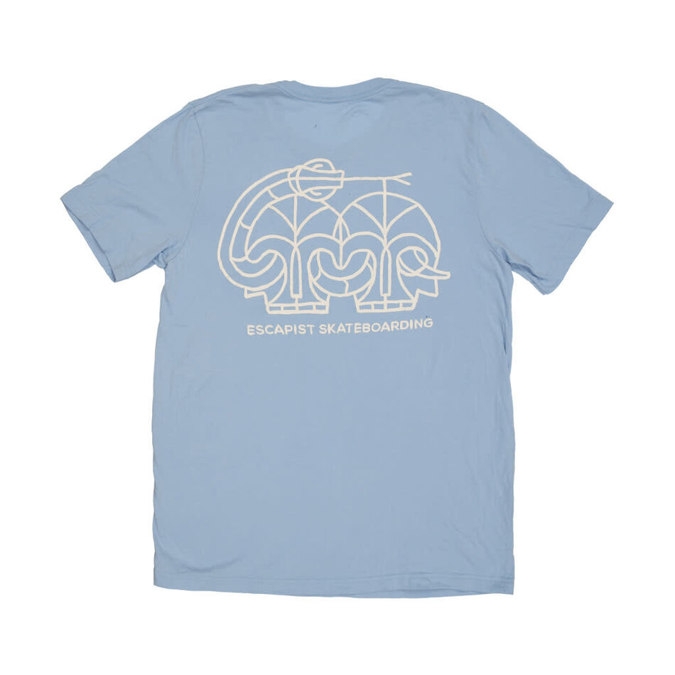 Escapist Snake T-Shirt Baby Blue