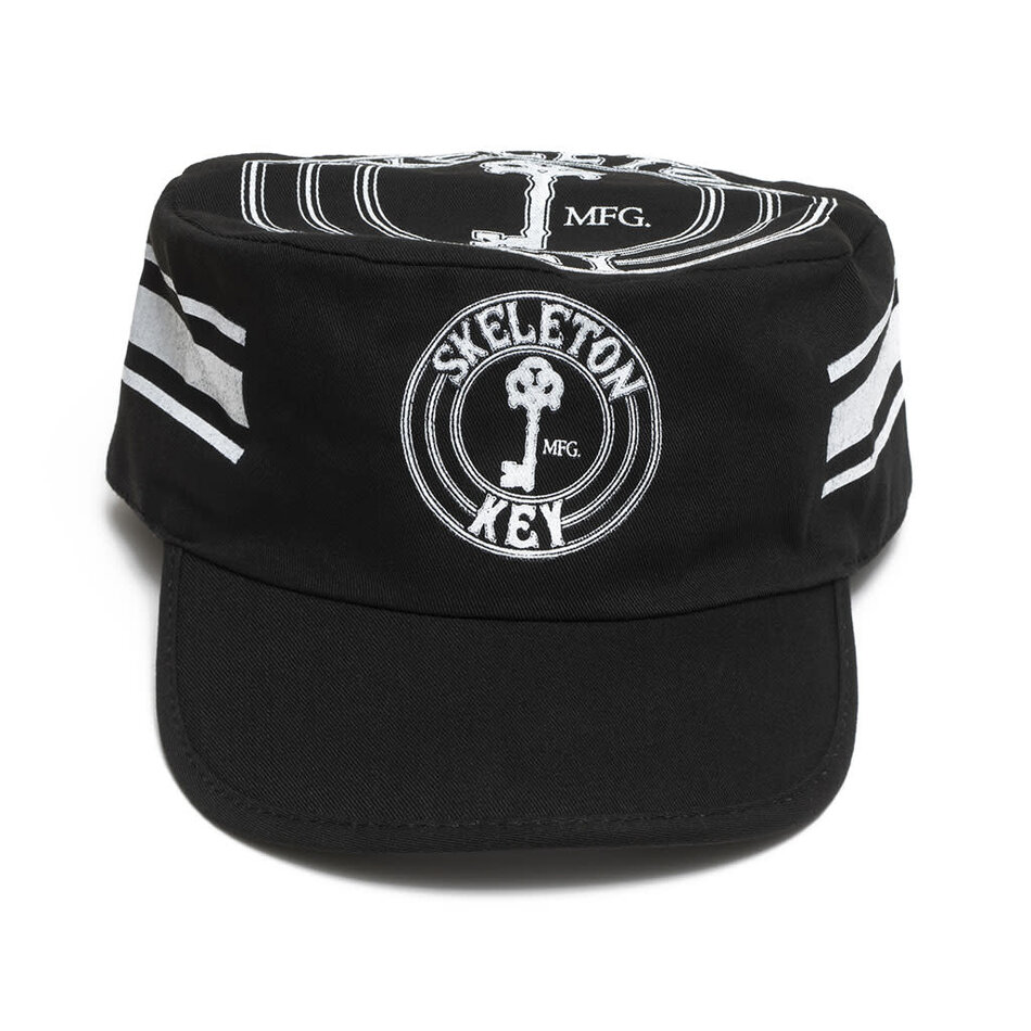 Skeleton Key Old School Painter's Snapback Hat Black