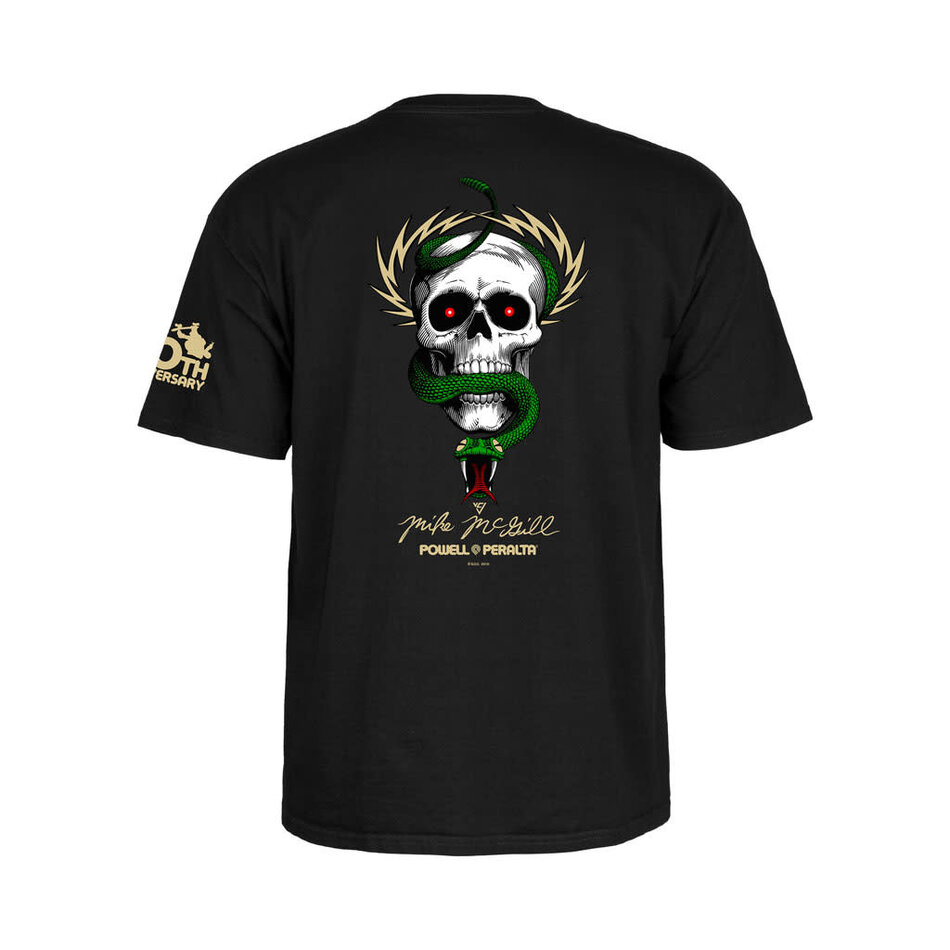 Powell Peralta Mike Mcgill Skull & Snake 40th Anniverasy T-Shirt Black