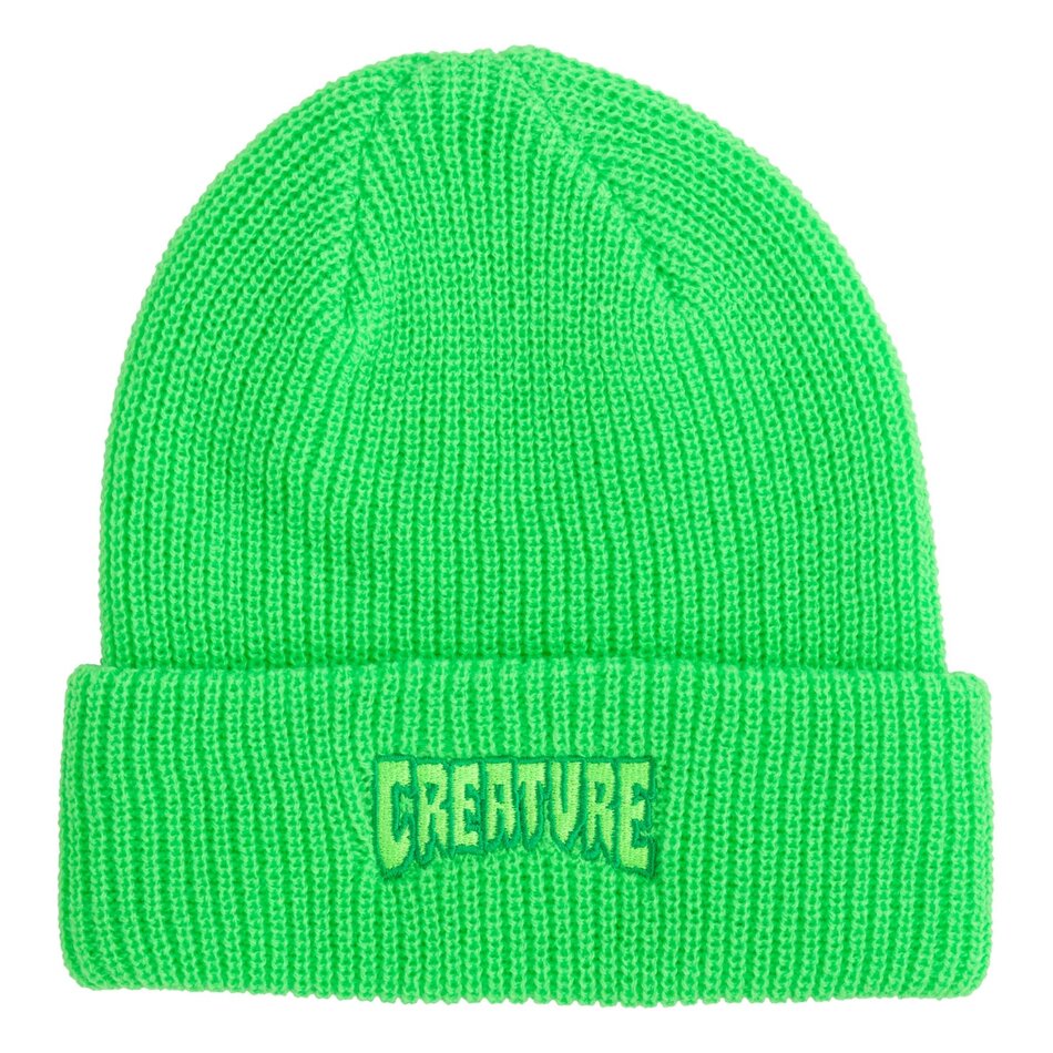 Creature Logo Outline Longshoreman Beanie Safety Green