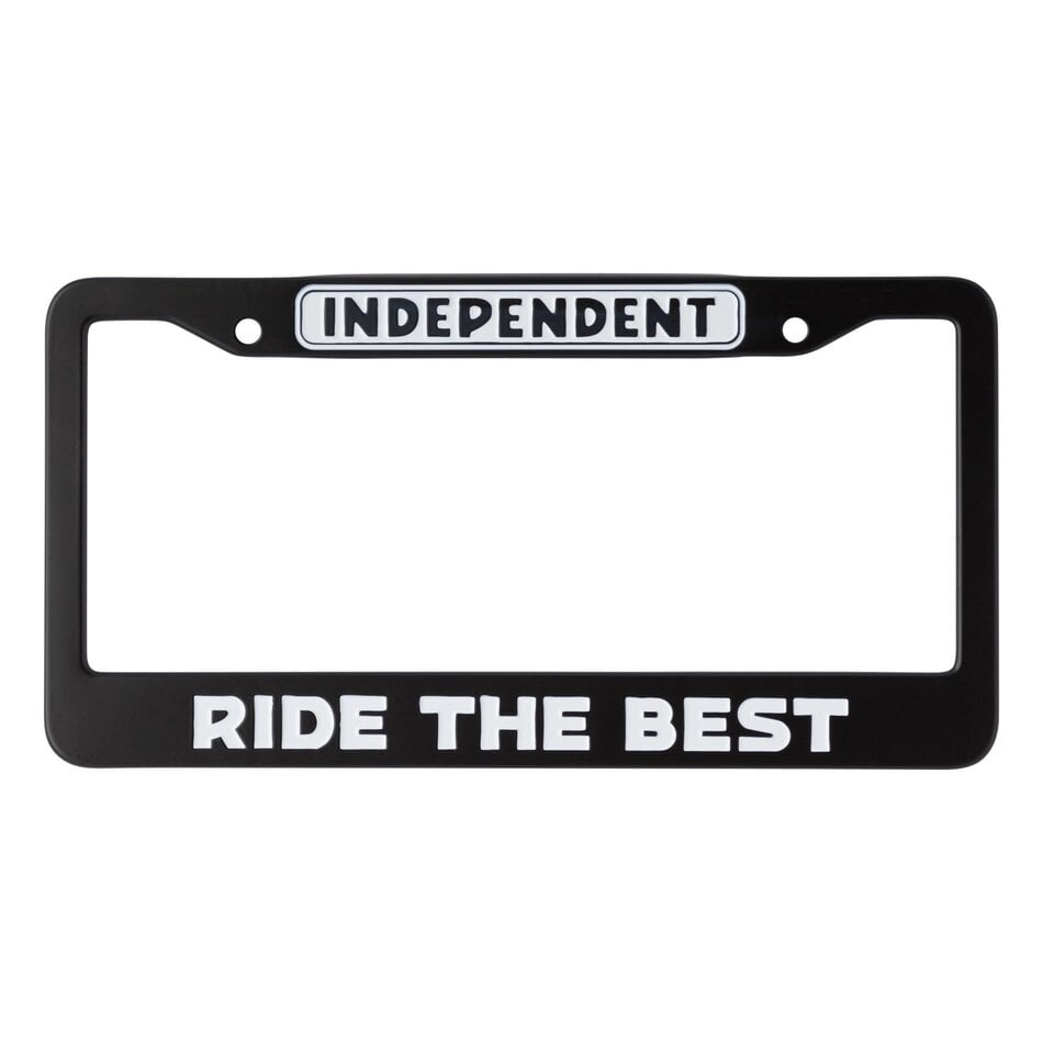 Independent Bar Logo License Plate Frame Black