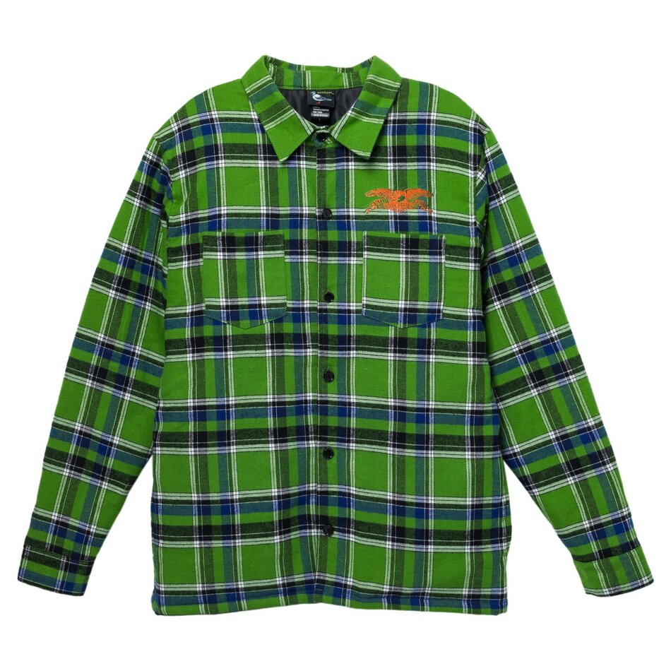 Anti Hero Basic Eagle Flannel Jacket Green/Black