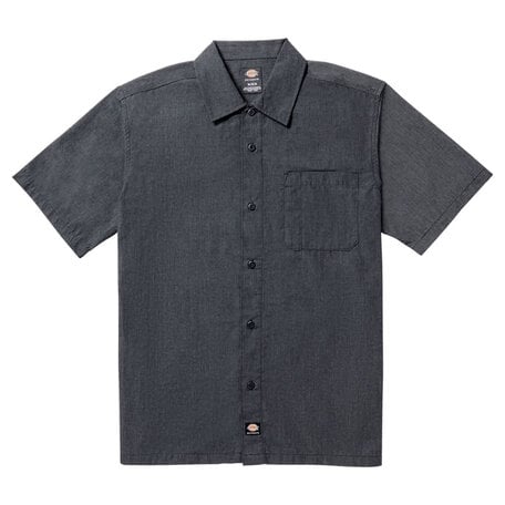 Dickies Skateboarding Waynesboro Button Up Shirt Black Chambray