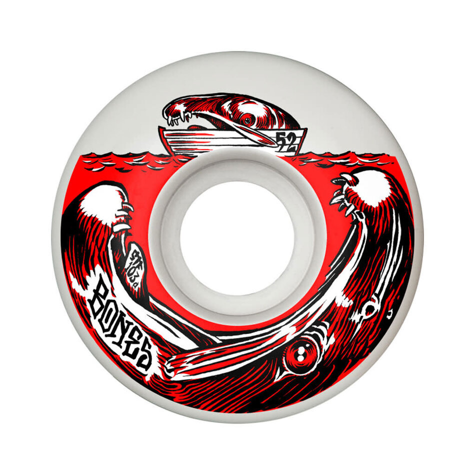 Bones Salmon Dinner  STF V3 Slims 103A Wheels White