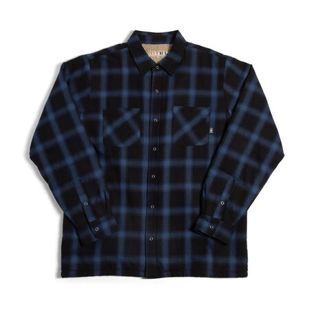 Girl Sherpa-lined Flannel Black/Blue