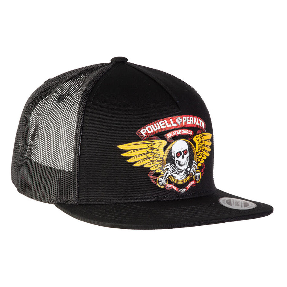 Powell Peralta Winged Ripper Trucker Hat Black