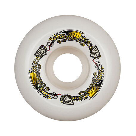 Powell Peralta Dragon Formula 88A Wheels White