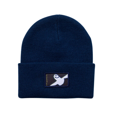Krooked Burd Cuff Beanie Navy