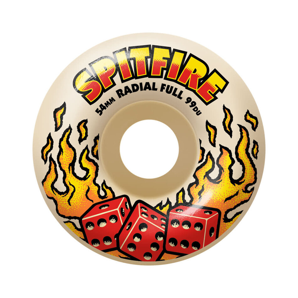 Spitfire Hot Hand Formula Four Radial Full 99A Wheels White