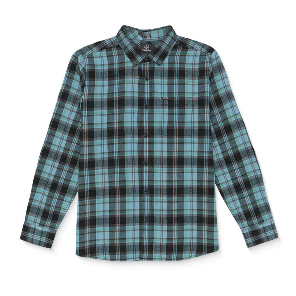 Volcom Caden L/S Flannel Blue Rinse