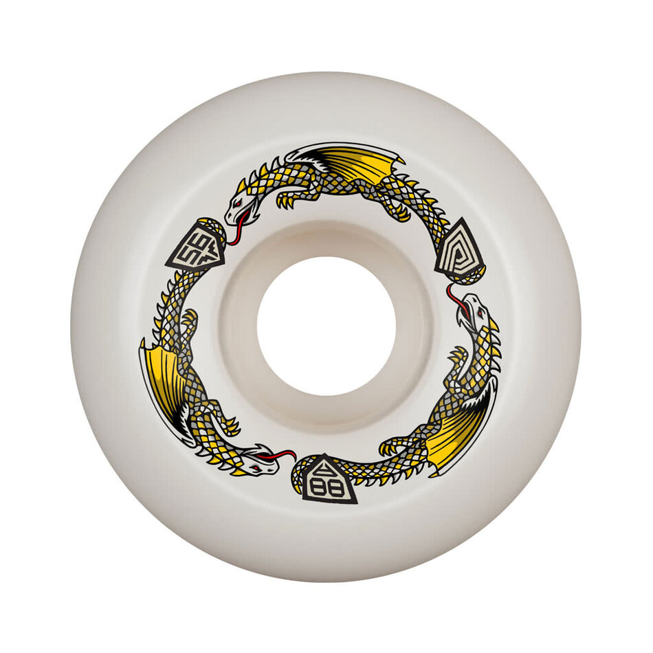 Powell Peralta Dragon Formula 88A Wheels White