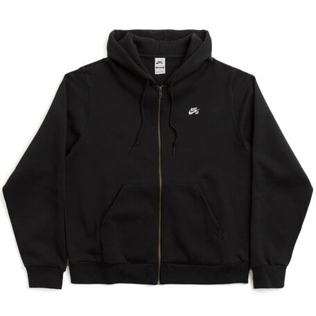 Nike SB Essential Logo Zip Hoodie Black/White