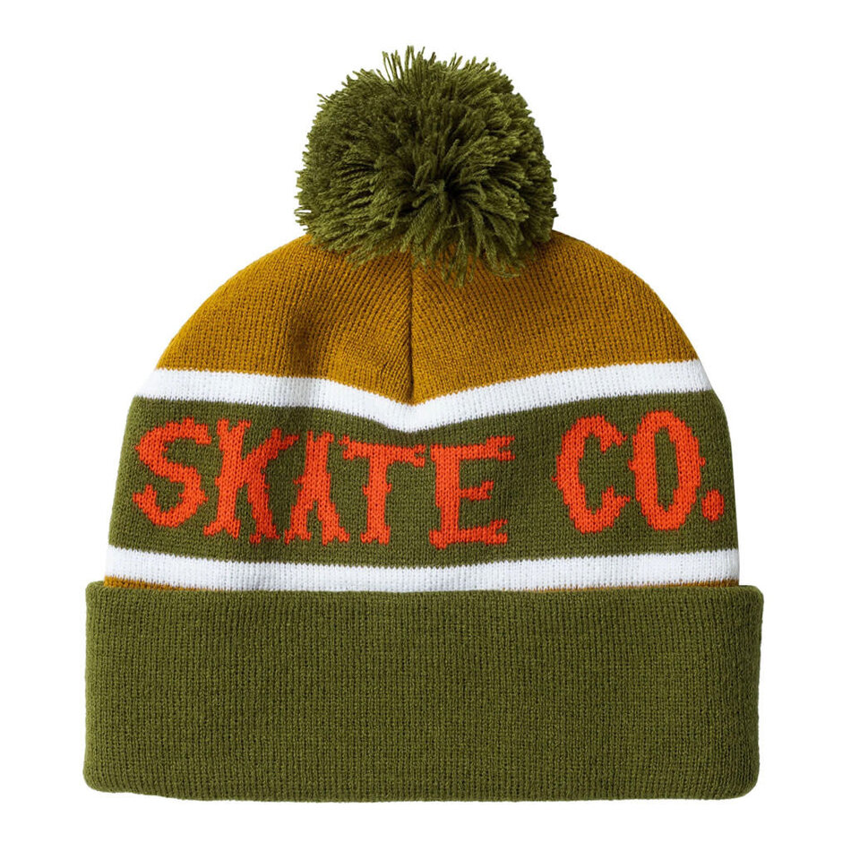 Anti-Hero Jalopi Zambony Beanie Olive/Gold/Red