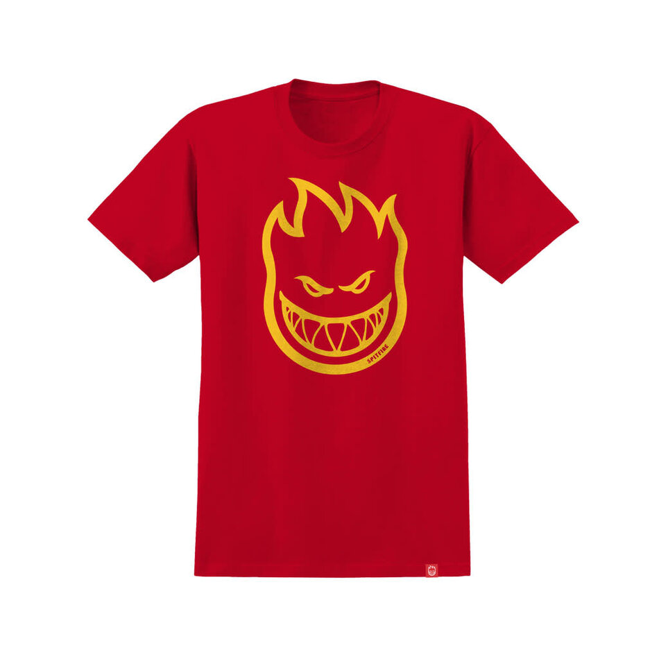 Spitfire Bighead T-Shirt Red/Gold