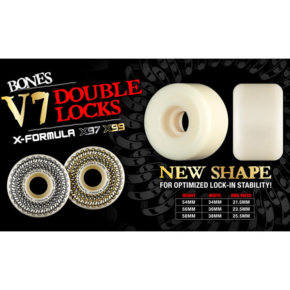 Bones Double Lock  X-Formula V7 97A Wheels