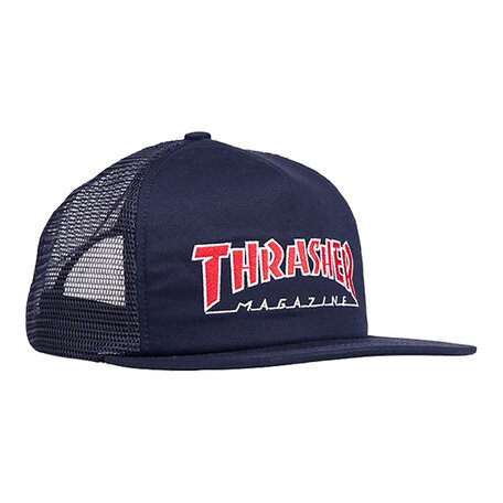 Thrasher Magazine Outline Mesh Hat Navy