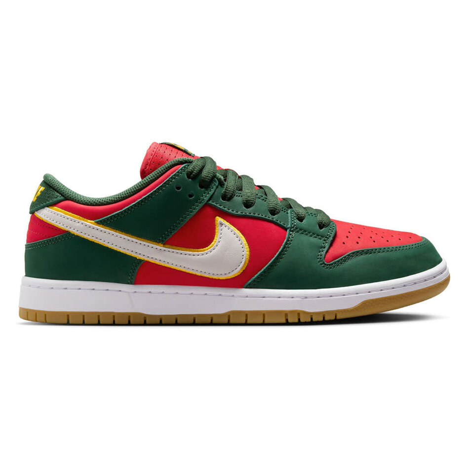 Nike SB Dunk Low PRM Fir/White-University Gold-Fire Red
