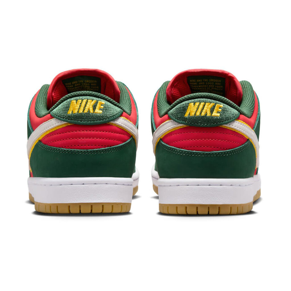 Nike SB Dunk Low PRM Fir/White-University Gold-Fire Red