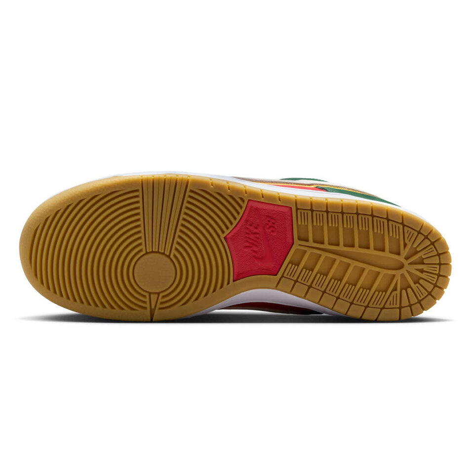 Nike SB Dunk Low PRM Fir/White-University Gold-Fire Red