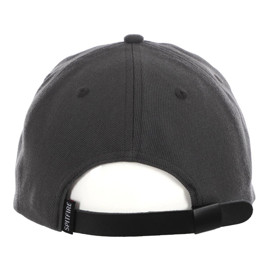 Spitfire Bighead Fill Snapback Hat Charcoal Gold Red