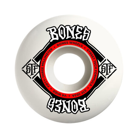 Bones STF V4 Wide 103A Wheels White