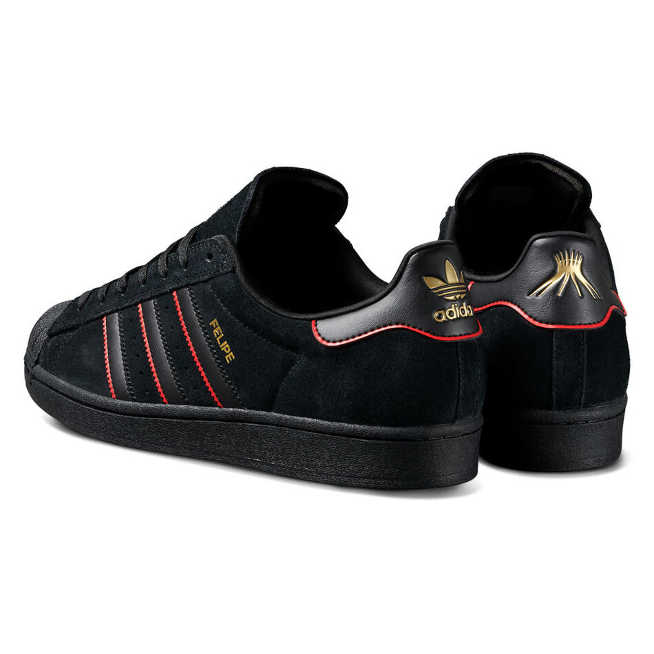 Adidas x Felipe Gustavo Superstar ADV Black/Scarlet/Gold