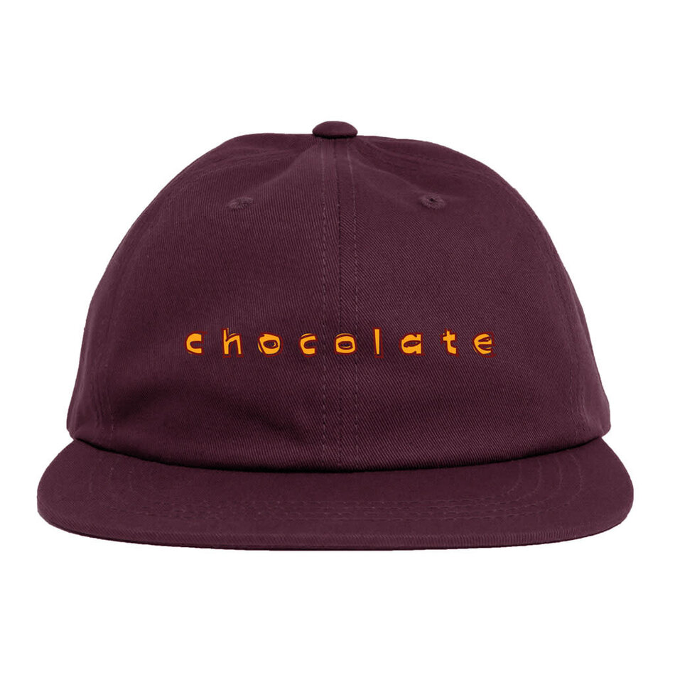 Chocolate Comic 6-Panel Snapback Hat Burgundy