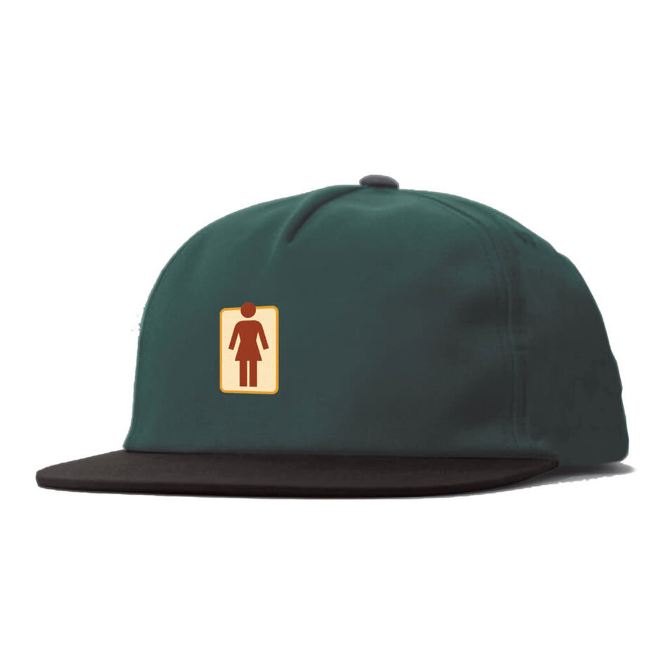 Girl Naturals OG 5-Panel Snapback Hat Forest Green