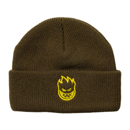 Spitfire Bighead Cuff Beanie Brown/Yellow