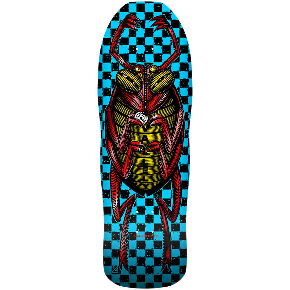 Powell Peralta Mike Vallely Bug Deck Blue Red Foil
