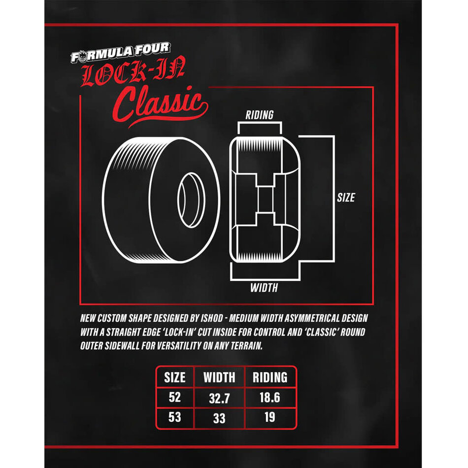 Spitfire Ishod Wair Formula Four Lock-In Classic 99A Wheels