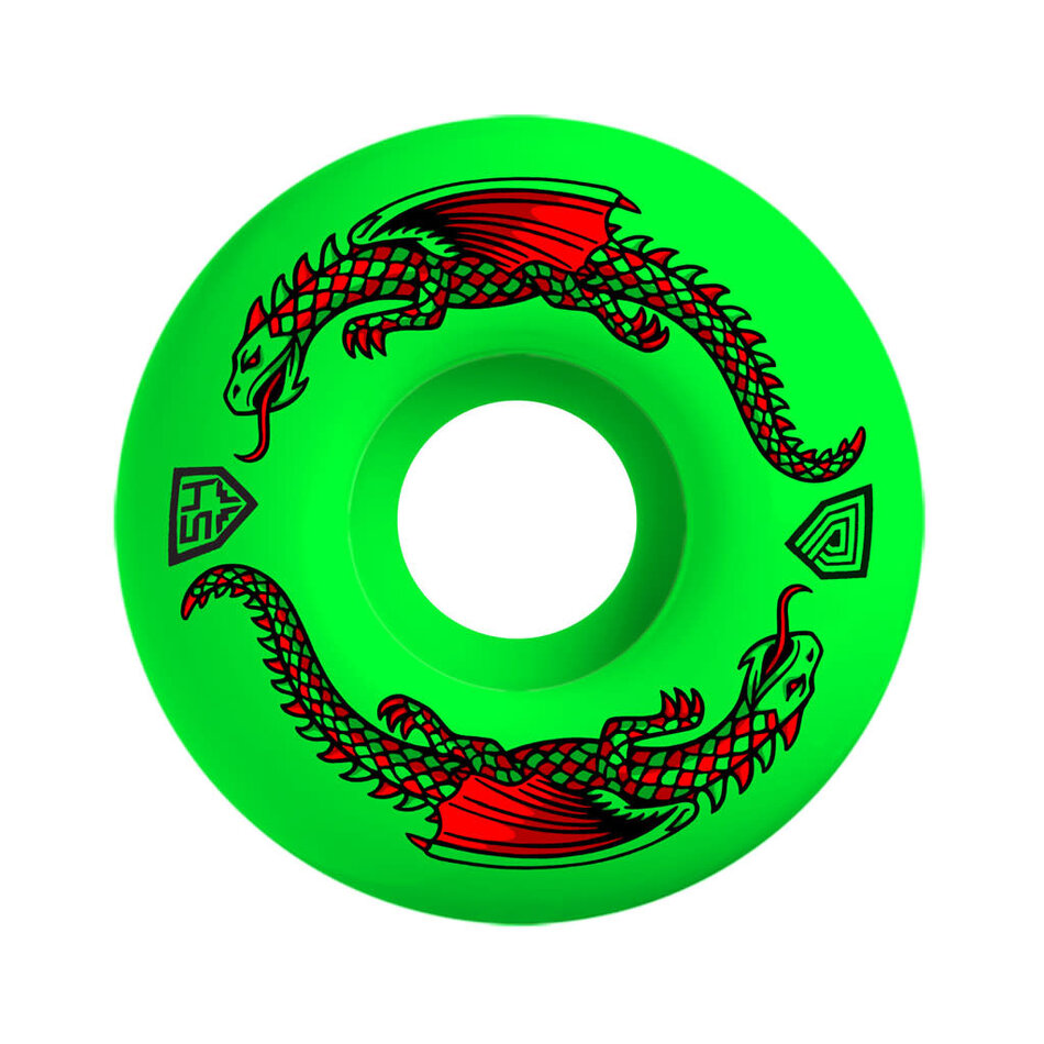 Powell Peralta Dragon Formula 93A Wide Wheels Green